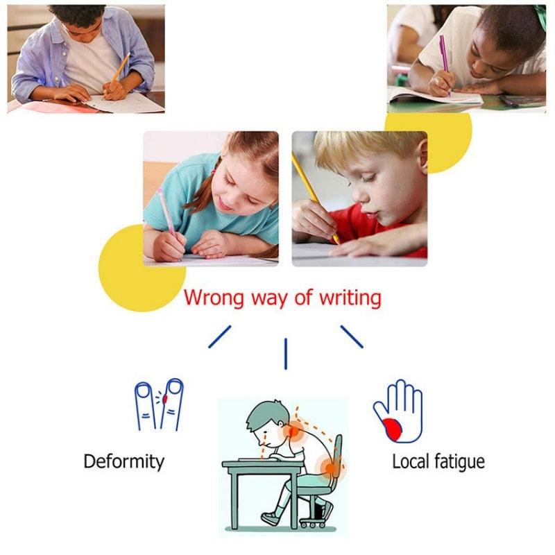 2/4Pcs Children Writing Pencil Pen Holder Student Learning Practice Silicone Pencil Grips for Kid Handwriting Posture Correction Children Pencil Holder Pen Writing Aid Grip Posture Correction Tool Writing Aid to Improve Handwriting for Kids