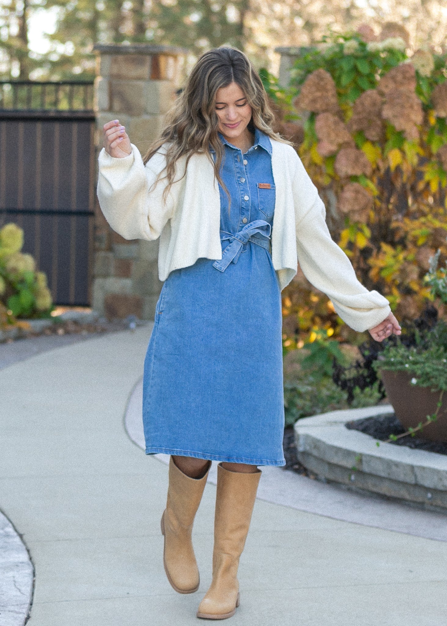 Ada Denim Midi Dress - FINAL SALE